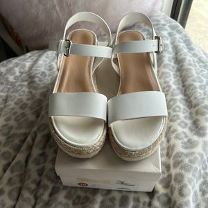 Target Platform White Sandals
